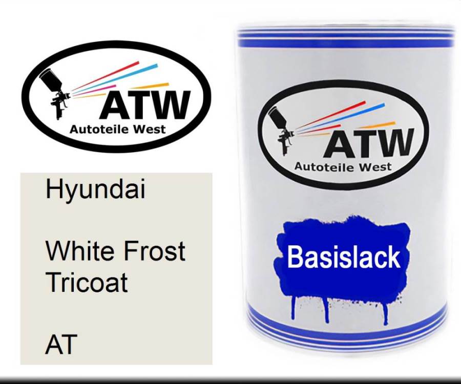 Hyundai, White Frost Tricoat, AT: 500ml Lackdose, von ATW Autoteile West.